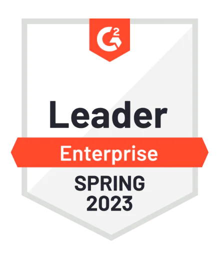 G2 badge: Enterprise Leader