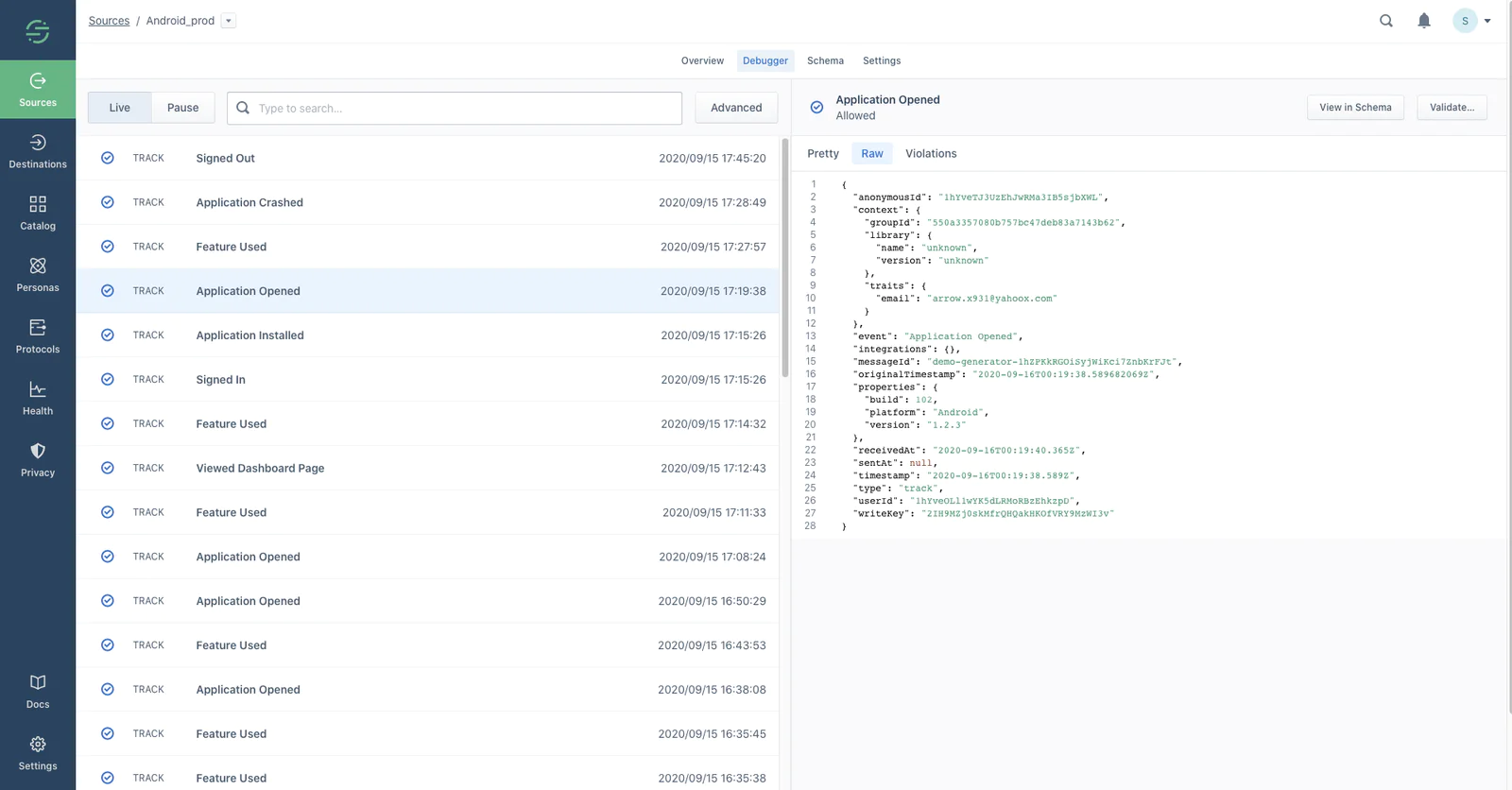 An sample Android Source on Segment