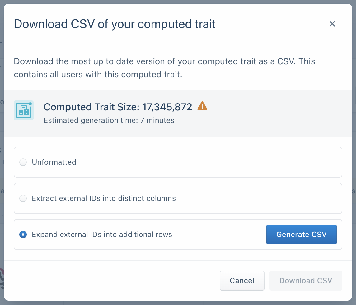 Handling large CSV file downloads
